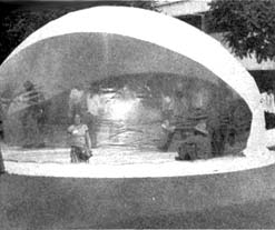 One of many geodesic domes on display at the Focus conference.